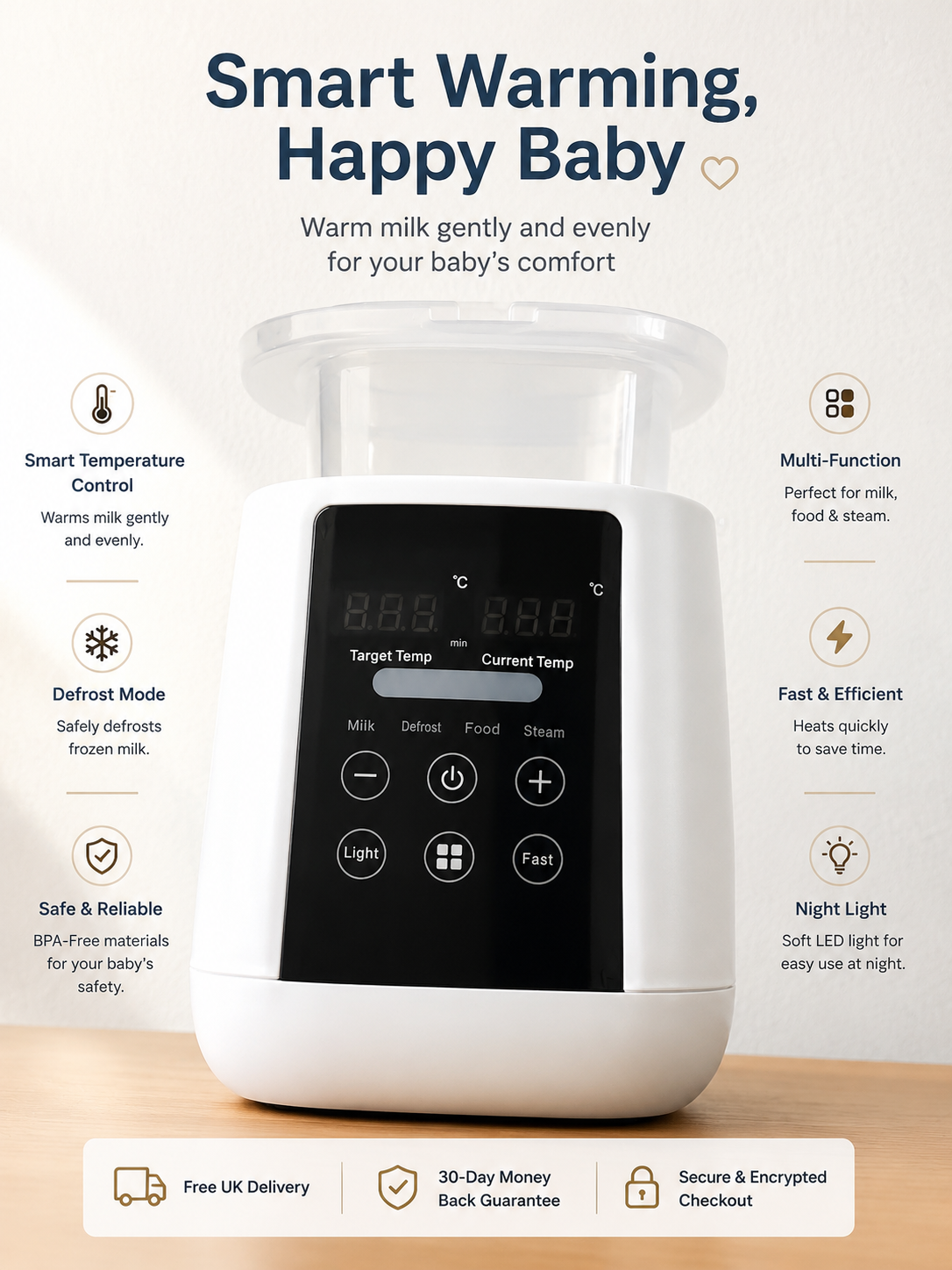 DROPDECK™ 6-IN-1 SMART BOTTLE WARMER
