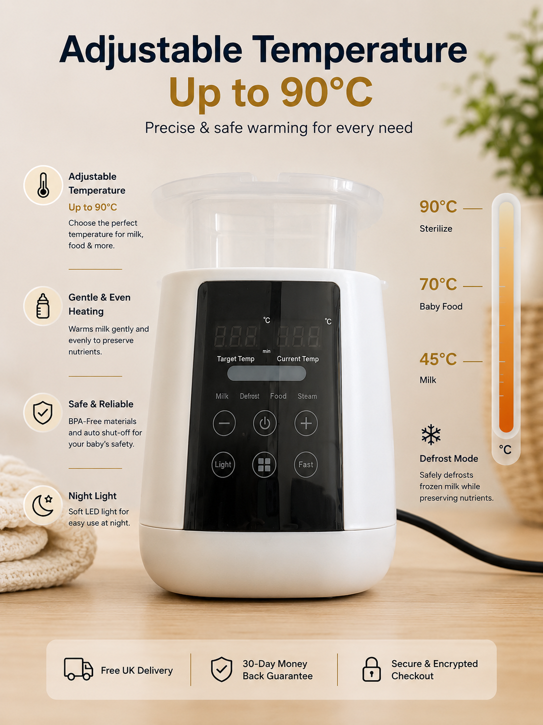 DROPDECK™ 6-IN-1 SMART BOTTLE WARMER