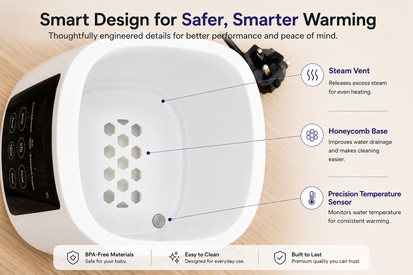 DROPDECK™ 6-IN-1 SMART BOTTLE WARMER